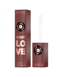 Eveline Cosmetics „VinyLove“ ilgstoši noturīgi šķidrie lūpu krāsas ar vinila efektu, 07 Nudy, 4 ml