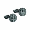 Maserati stilīgi melni tērauda krekla pogas JM418ANK10 Maserati stilīgi melni tērauda krekla pogas JM418ANK10