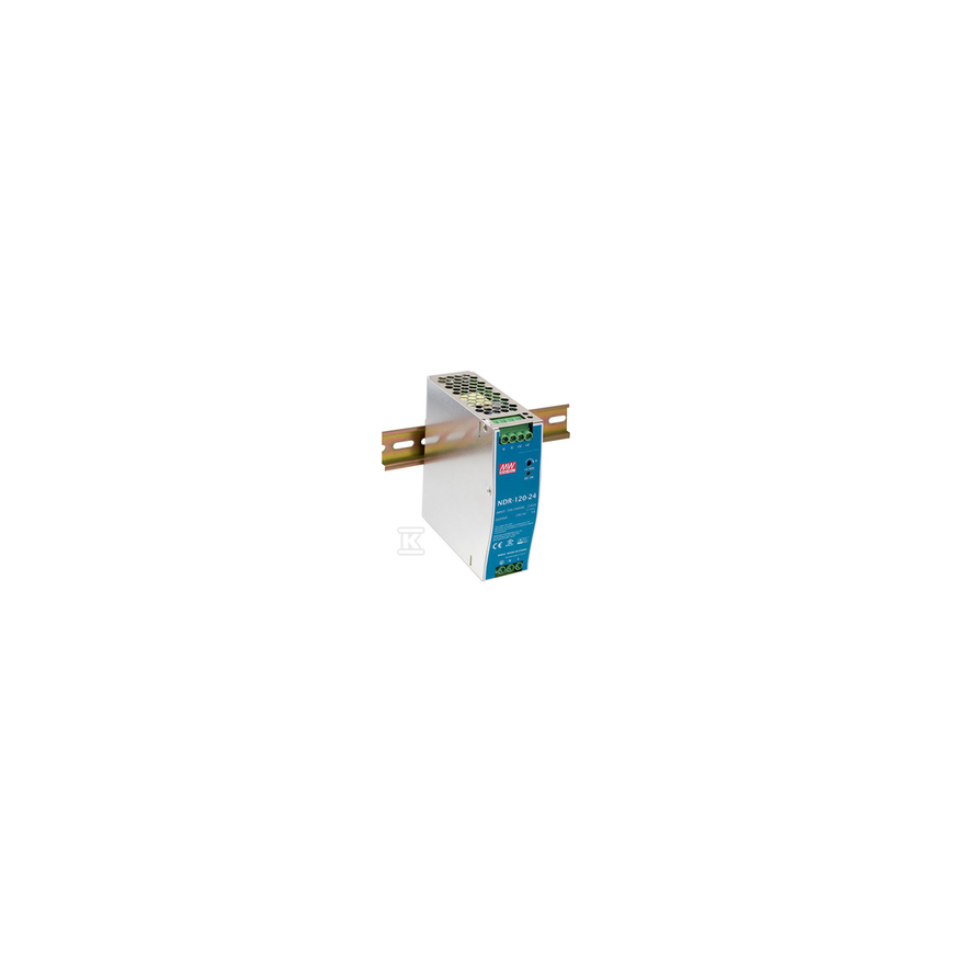 Pulsar Mean Well IŠJUNGIMO MAITINĀJUMA ŠULINIS DIN bēgļa MATERIĀLS NDR-480-48 48V/480W/10A – 2