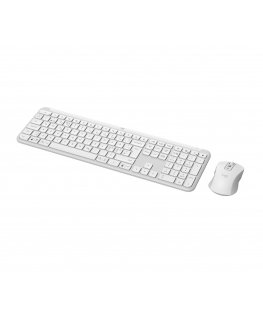 Logitech 920-012489 keyboard Mouse included Office RF Wireless + Bluetooth QWERTY Nordic White