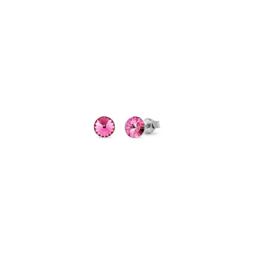 Brilio Silver Silver dangling earrings with green zircon EA1013WG