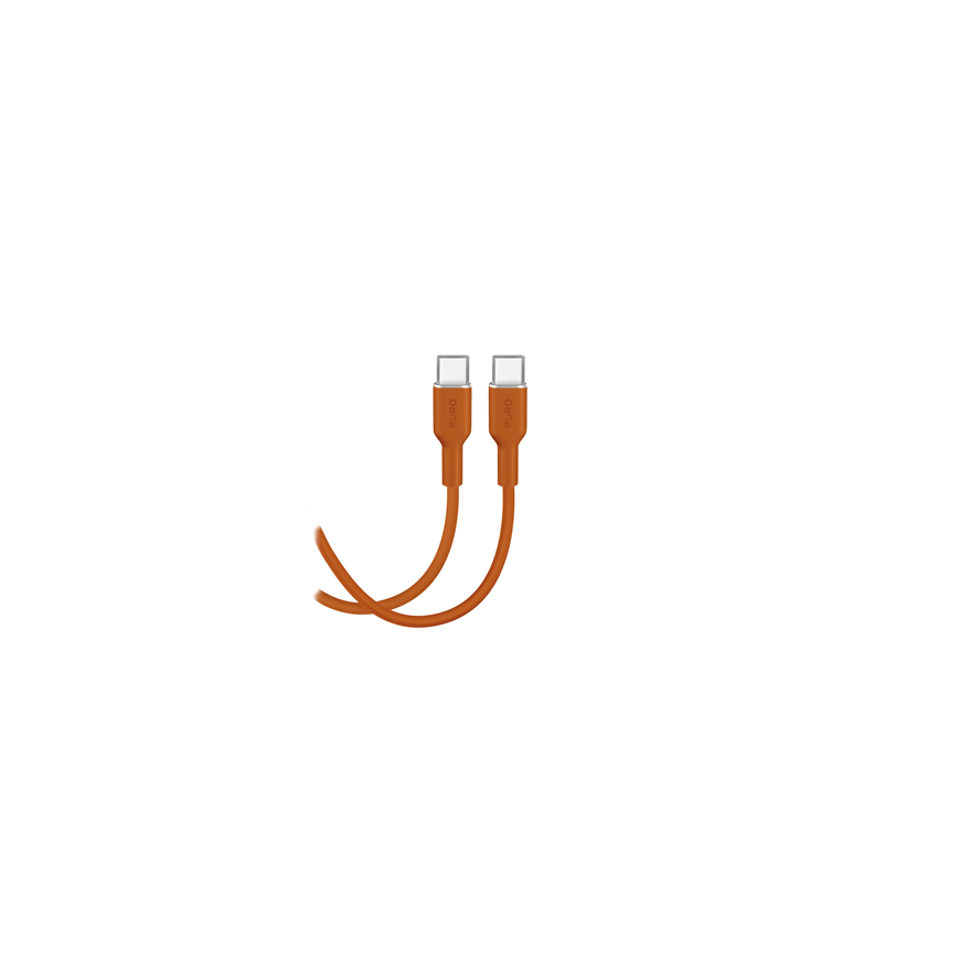 Кабель Puro Soft USB-C/USB-C 1.5м, оранжевый