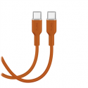 Puro Soft USB-C/USB-C kabelis 1,5 m, oranžinis Puro Soft USB-C/USB-C kabelis 1,5 m, oranžinis