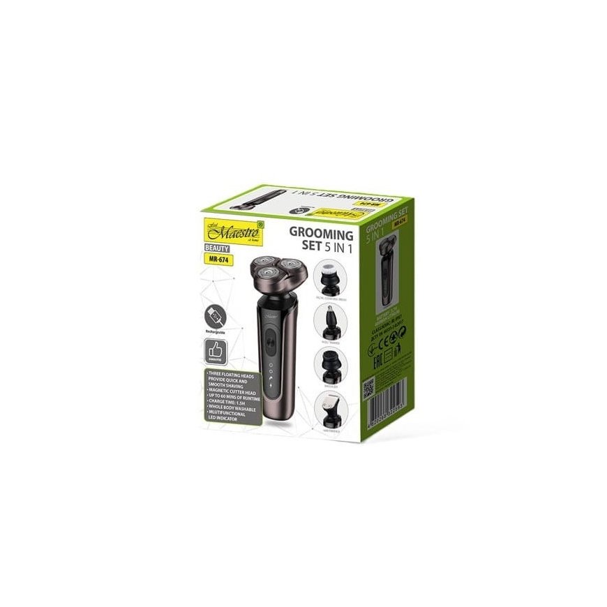 Barbershaver MAESTRO MR-674 5-in-1 USB part shaving kit