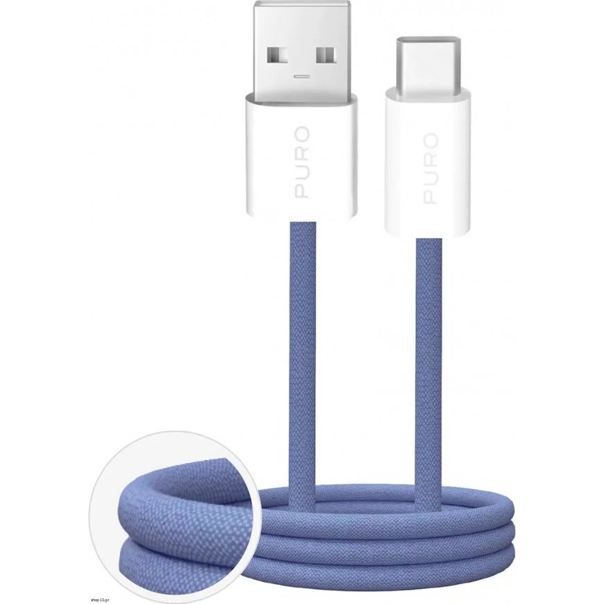 Кабель Puro Soft USB-C/USB-C 1.5м, Розовый
