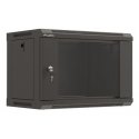 Lanberg WF03-5306-10B püstik 6U Seinale monteeritav riiul Must