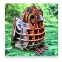 MAKEBUG 3D papīra puzle Parastā liesmiņa, MB-D-0025 MAKEBUG 3D papīra puzle Parastā liesmiņa, MB-D-0025