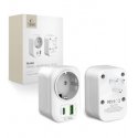 Tech-Protect travel adapter TA100 US-EU, white Tech-Protect travel adapter TA100 US-EU, white