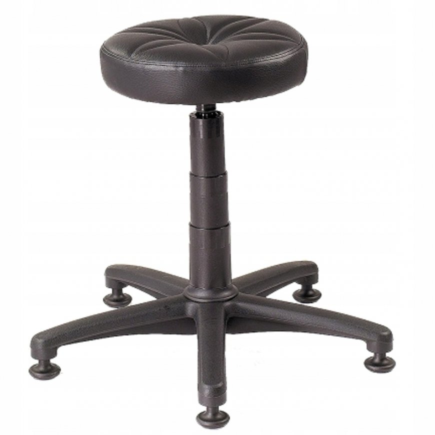 MEVA Adjustable Work Chair for Work on a Stable Base without Wheels