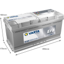 Varta Aku 105 Ah 950 A EN 12V Varta Aku 105 Ah 950 A EN 12V