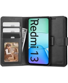 Tech-Protect Wallet Case for Xiaomi Redmi 15 4G / 5G - black color