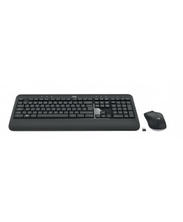 Logitech 920-008683 клавиатура Мышь входит в комплектацию Универсальная Беспроводной RF QWERTY Северные страны Черный, Белый
