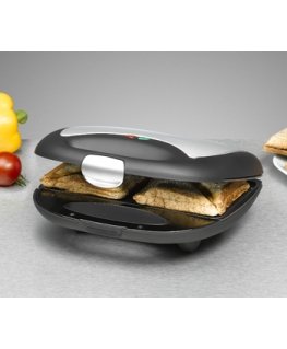 Rommelsbacher ST 710 sandwich maker 700 W Black, Silver