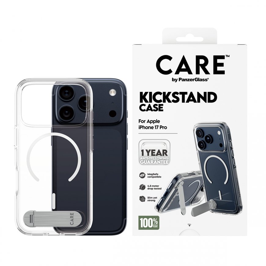 PanzerGlass CARE by ® Feature Case Transparent w. Kickstand & MagSafe iPhone 17 Pro – 2