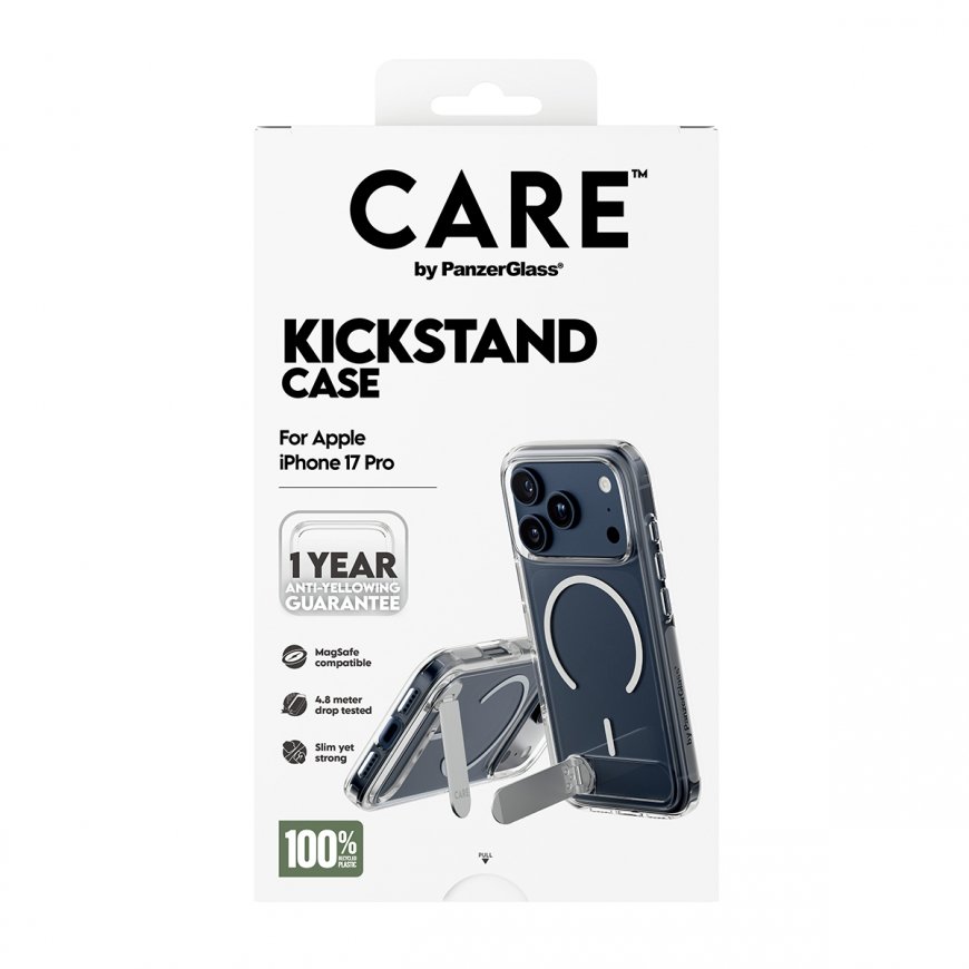 PanzerGlass CARE by ® Feature Case Transparent w. Kickstand & MagSafe iPhone 17 Pro – 3