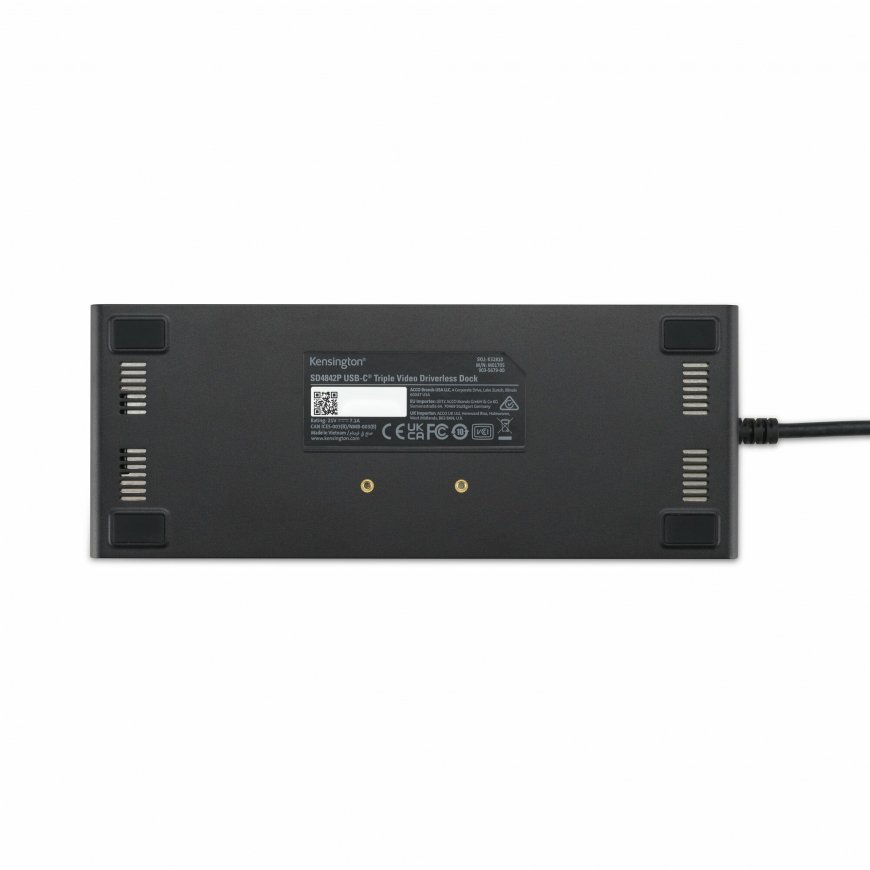 Kensington SD4842P EQ USB-C 10Gbps Triple Video Driverless Docking Station with 100W Power Delivery – 5