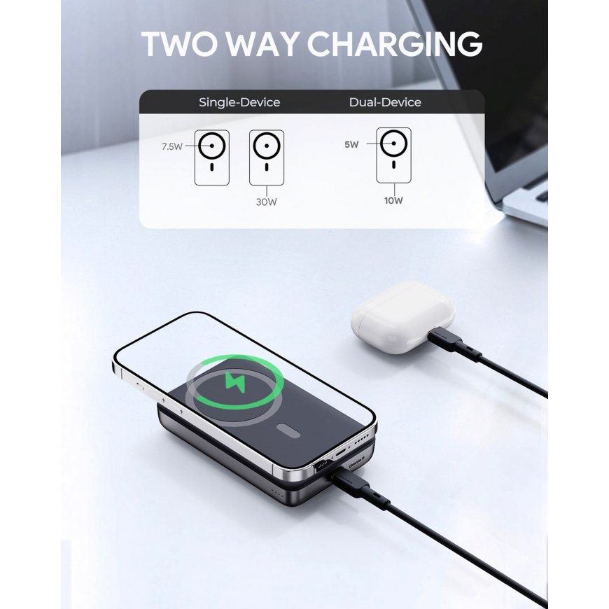 AUKEY PB-MS06 nešiojamasis įkroviklis Litis 10000 mAh Juoda – 3