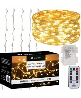 Springos CL0183 300 LED Šiltai Balta