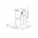 FABER S.p.A. Stilo Comfort X A60 Настенный монтаж Нержавеющая сталь 690 m³/h FABER S.p.A. Stilo Comfort X A60 Настенный монтаж Нержавеющая сталь 690 m³/h