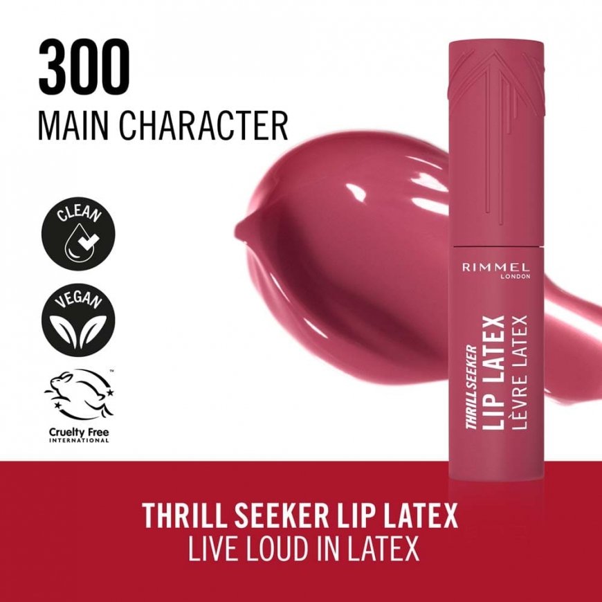 Rimmel Lip Latex 300 Main Character Blizgus – 3