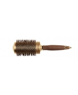 Olivia Garden NanoThermic Ceramic + Ion NT-54 Universāls Apaļa matu suka Vara krāsa, Brūns 1 pcs