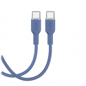 Kabelis Puro Soft USB-C/USB-C 1.5m, zils Kabelis Puro Soft USB-C/USB-C 1.5m, zils