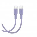 Kabelis Puro Soft USB-C/USB-C 1.5m, zils Kabelis Puro Soft USB-C/USB-C 1.5m, zils