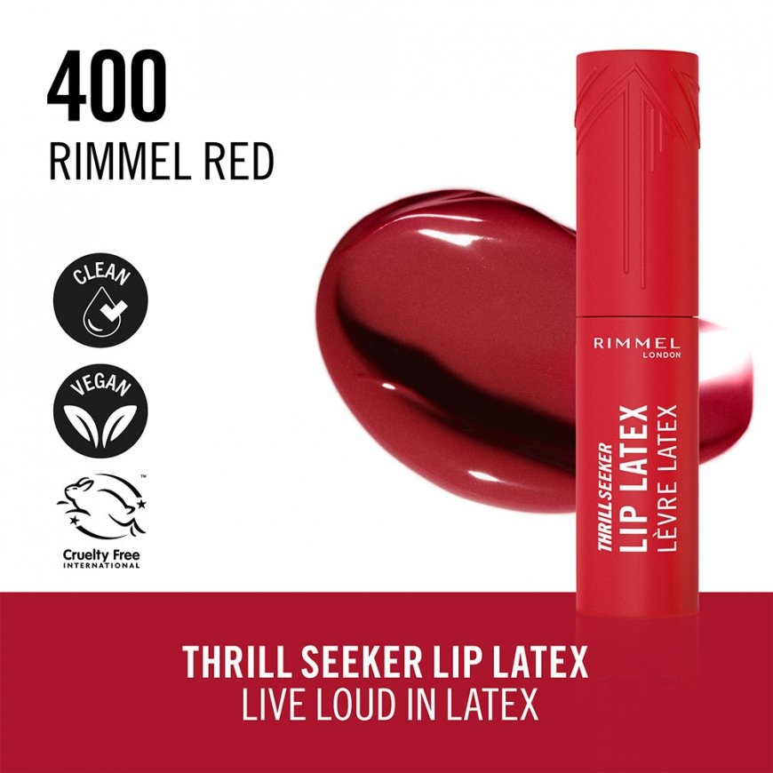 Rimmel Lip Latex 400 Rimmel Red Spīdums – 3