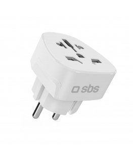 SBS TEADAPTDEWORLD maitinimo kištukų adapteris C tipas (europietiškas kištukas) Universalus Balta