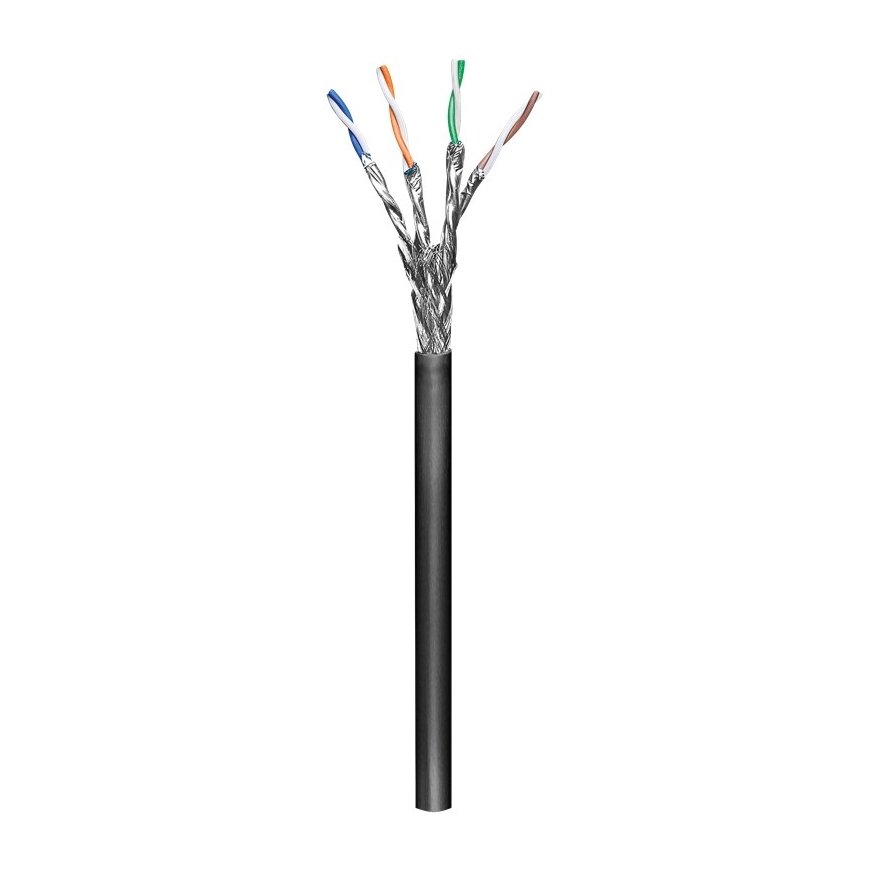 Goobay 57197 tīkla kabelis Melns 100 m Cat6 S/FTP (S-STP) – 3
