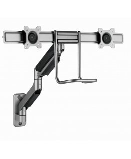 Gembird Laikiklis Adjustable wall 2-display mounting arm 17-32inch iki 8kg
