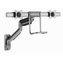 Gembird Laikiklis Adjustable wall 2-display mounting arm 17-32inch iki 8kg