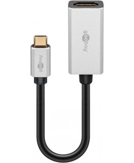 Goobay 60194 USB графический адаптер Черный, Серебристый