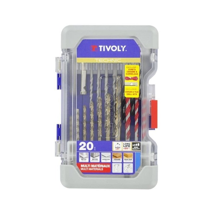 Tivoly 3-in-1 Multi poranterä Ø 3–8 mm - 5 kpl
