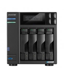 Asustor LOCKERSTOR 4 Gen2 (AS6704T) NAS Työpöytä Intel® Celeron® N N5105 4 GB DDR4 0 TB ADM musta