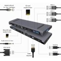 Gembird A-CM-COMBO10-01 док-станция для ноутбука Проводная USB 3.2 Gen 1 (3.1 Gen 1) Type-C Серый Gembird A-CM-COMBO10-01 док-станция для ноутбука Проводная USB 3.2 Gen 1 (3.1 Gen 1) Type-C Серый