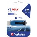 Verbatim Store 'n' Go V3 Max USB-välkmälu 32 GB USB tüüp A 3.2 Gen 1 (3.1 Gen 1) Sinine Verbatim Store 'n' Go V3 Max USB-välkmälu 32 GB USB tüüp A 3.2 Gen 1 (3.1 Gen 1) Sinine