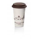 De’Longhi DLSC057 matkamuki 350 ml Ruskea, Valkoinen Keraaminen De’Longhi DLSC057 matkamuki 350 ml Ruskea, Valkoinen Keraaminen