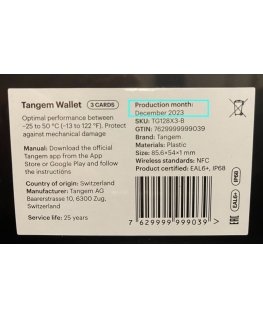 Tangem Wallet - 3 Card Set
