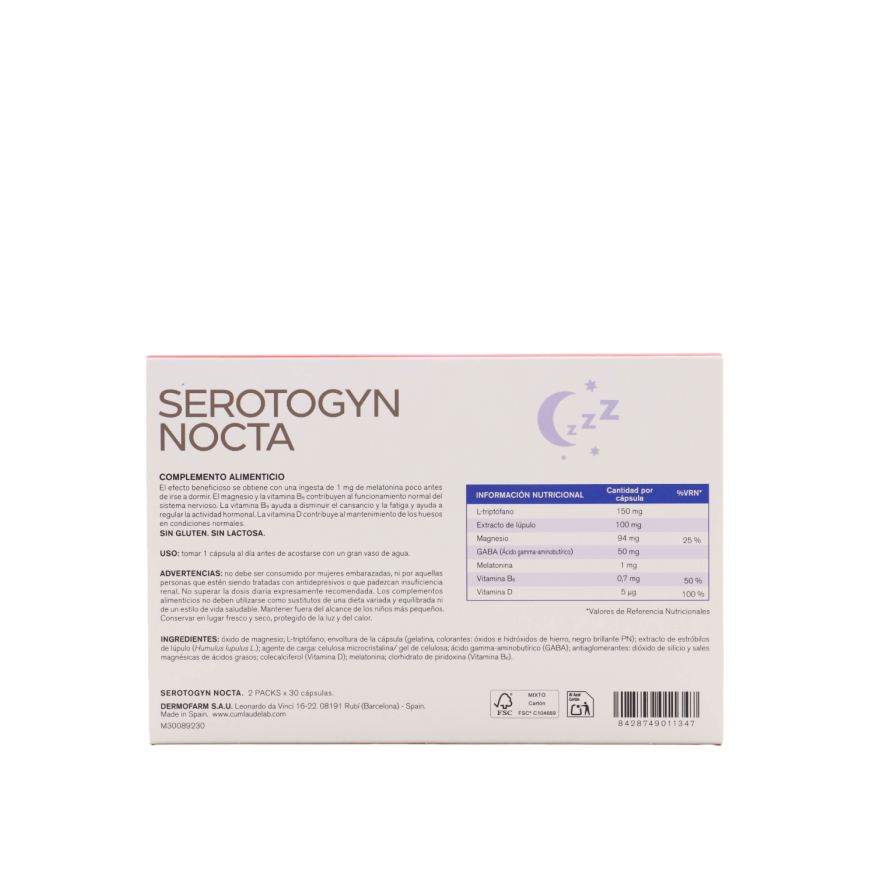 Cumlaude Lab SEROTOGYN NOCTA kapslid pakk 2 x 30 tk – 2
