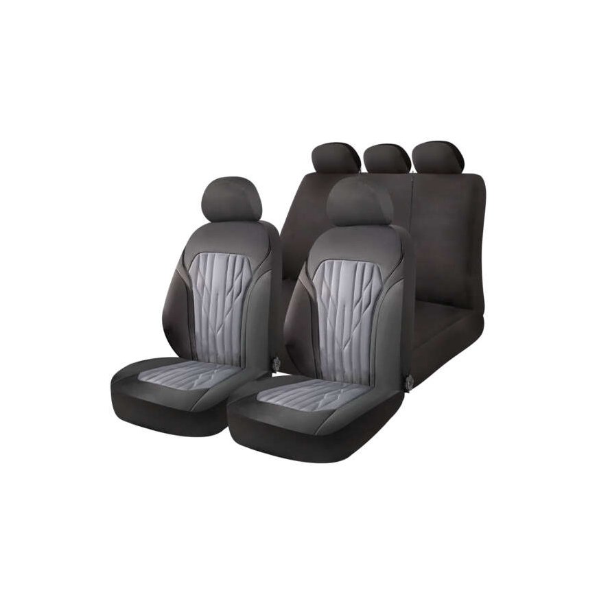 Universal car seat covers front and rear set sc22 amio-04622 – 2