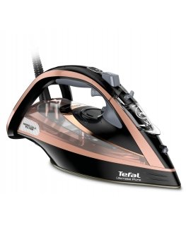 Tefal Ultimate Pure FV9845 Sauso ir garų tipo lygintuvas „Durilium Autoclean“ padas 3100 W Juoda, Va