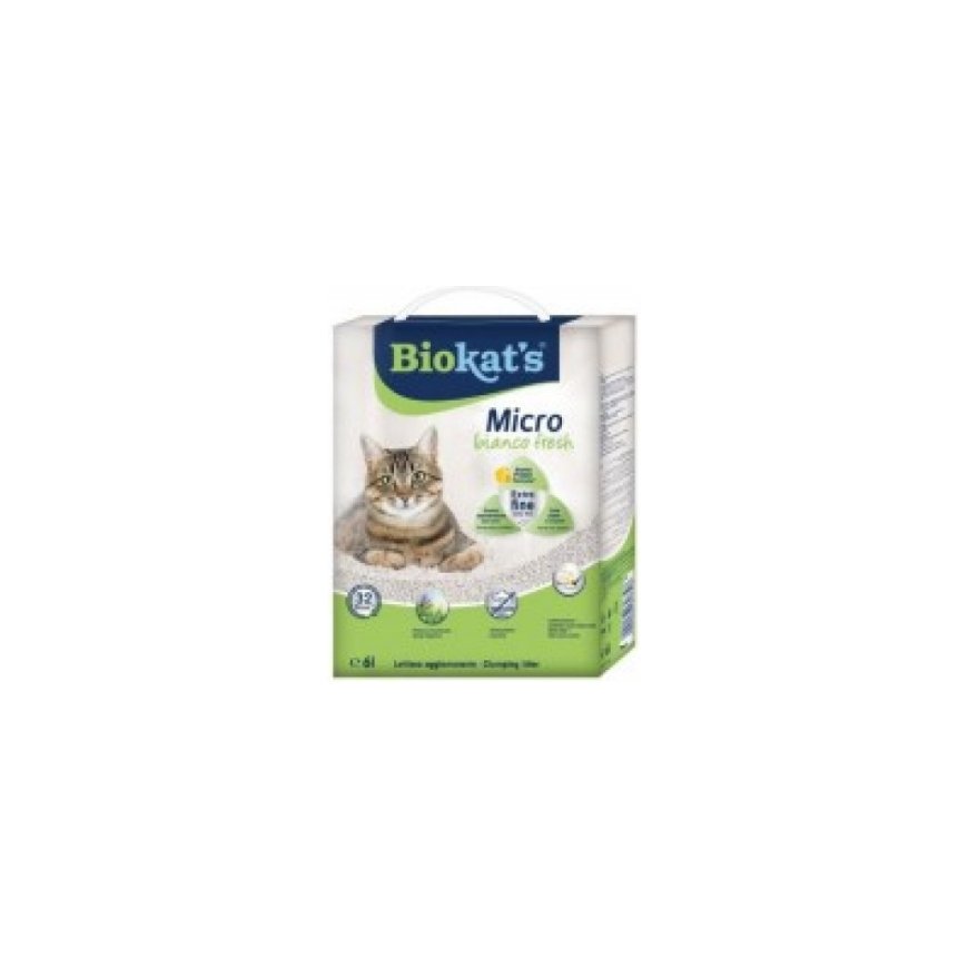 Gimborn наполнитель для кошек - Biokats Micro Bianco Fresh 6 л – 2