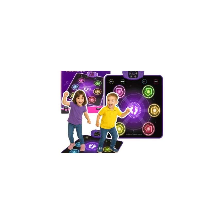 Lean Toys Lasten tanssilattia Bluetoothilla, 5 tilaa, 79x90 cm