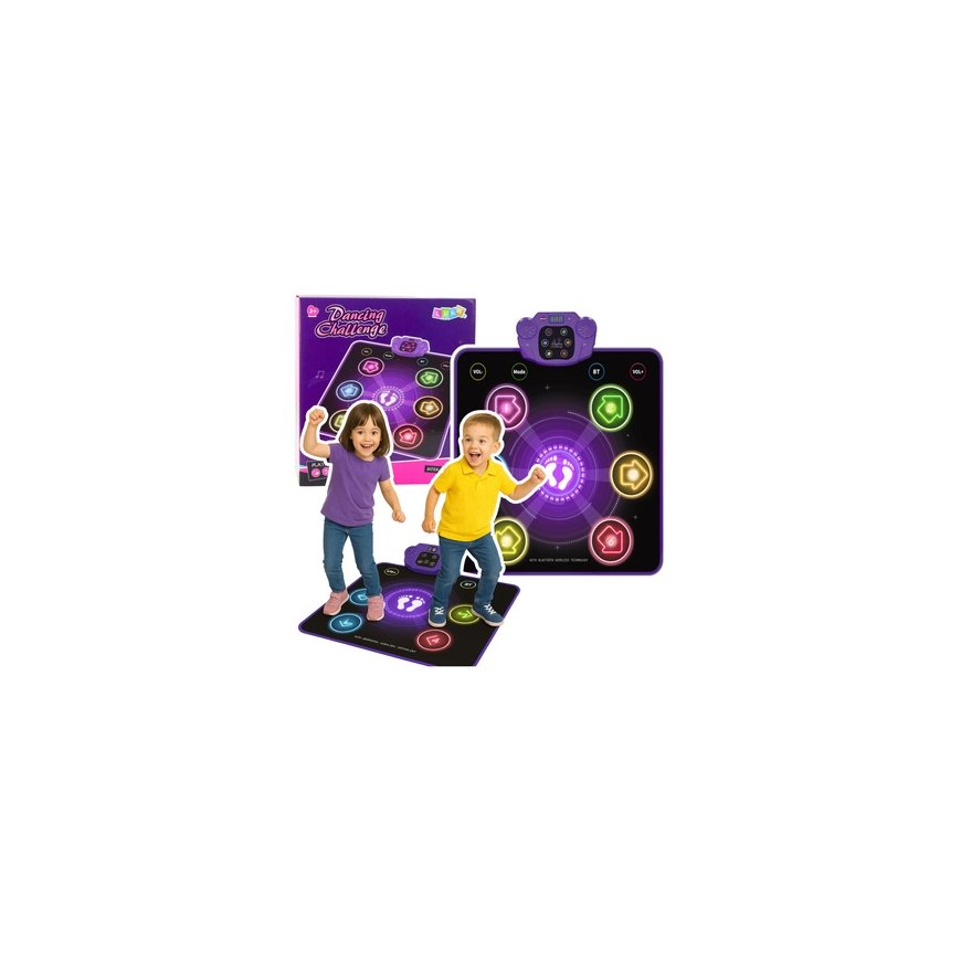 Lean Toys Lasten tanssilattia Bluetoothilla, 5 tilaa, 79x90 cm – 2