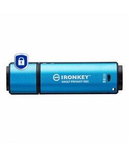 Kingston Technology IronKey 32GB USB-C Vault Privacy 50C AES-256 Encrypted, FIPS 197