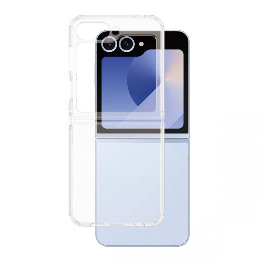 PanzerGlass ® HardCase Transparent Samsung Galaxy Z Flip6 mobiliojo telefono dėklas Permatomas