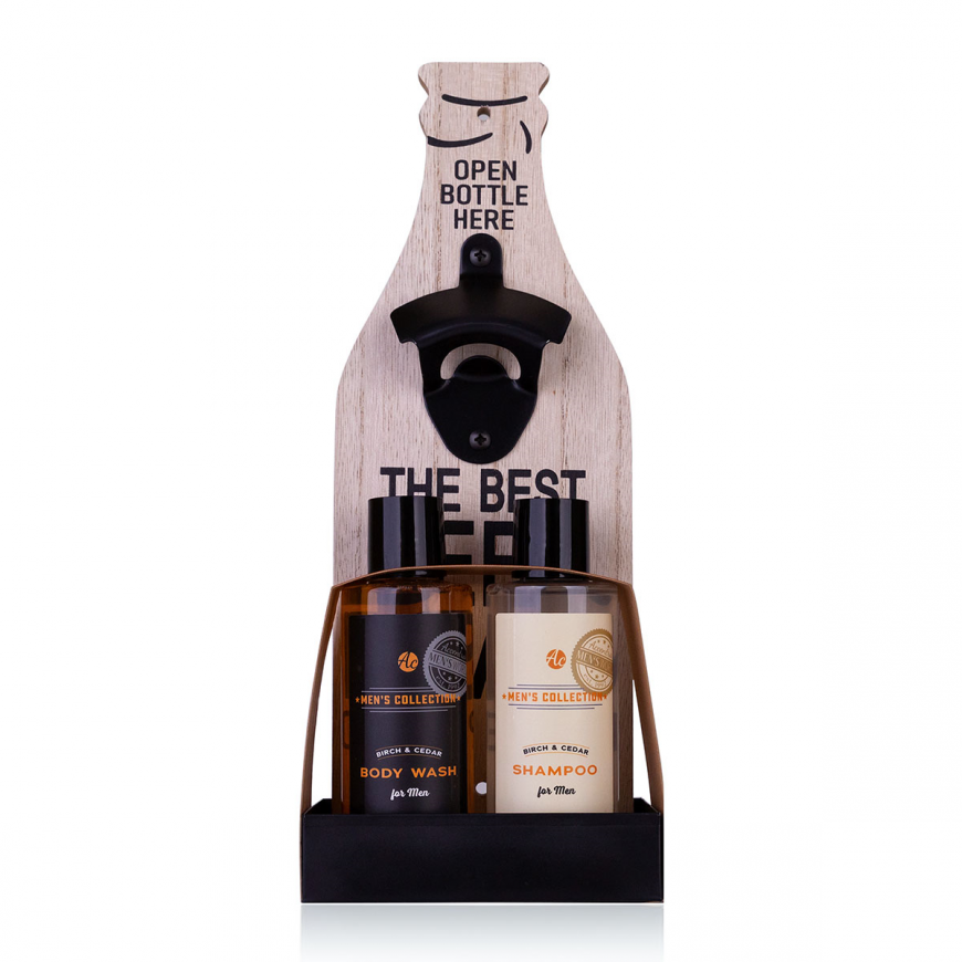 Accentra Gift Set MEN'S COLLECTION with Wall-Mounted Bottle Opener