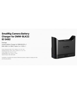 SmallRig 5492 Camera Battery Charger for DMW-BLK22