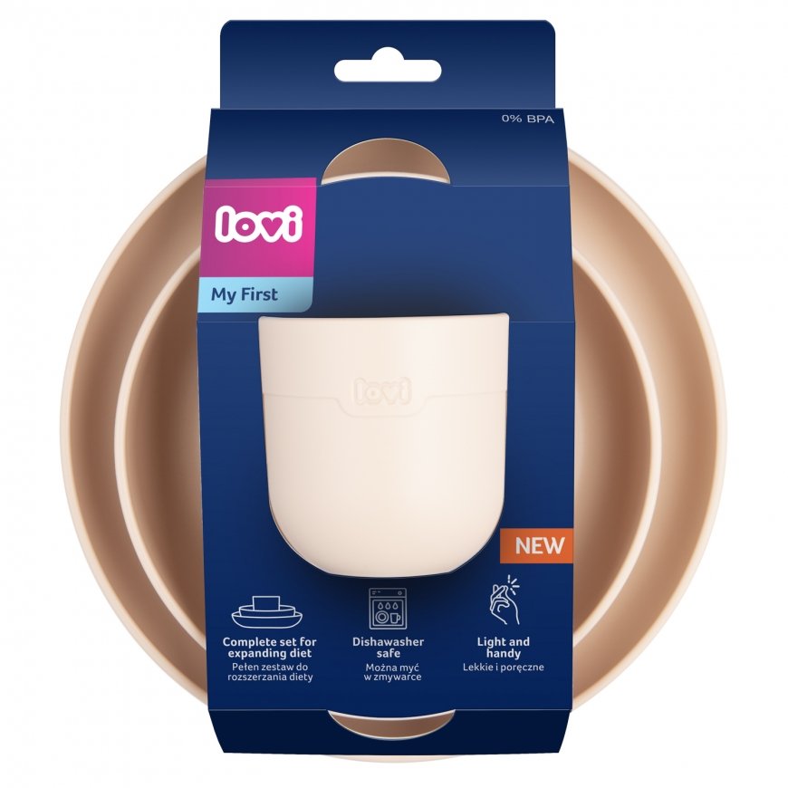 LOVI tableware set with cup, Nude, 21/533_bei